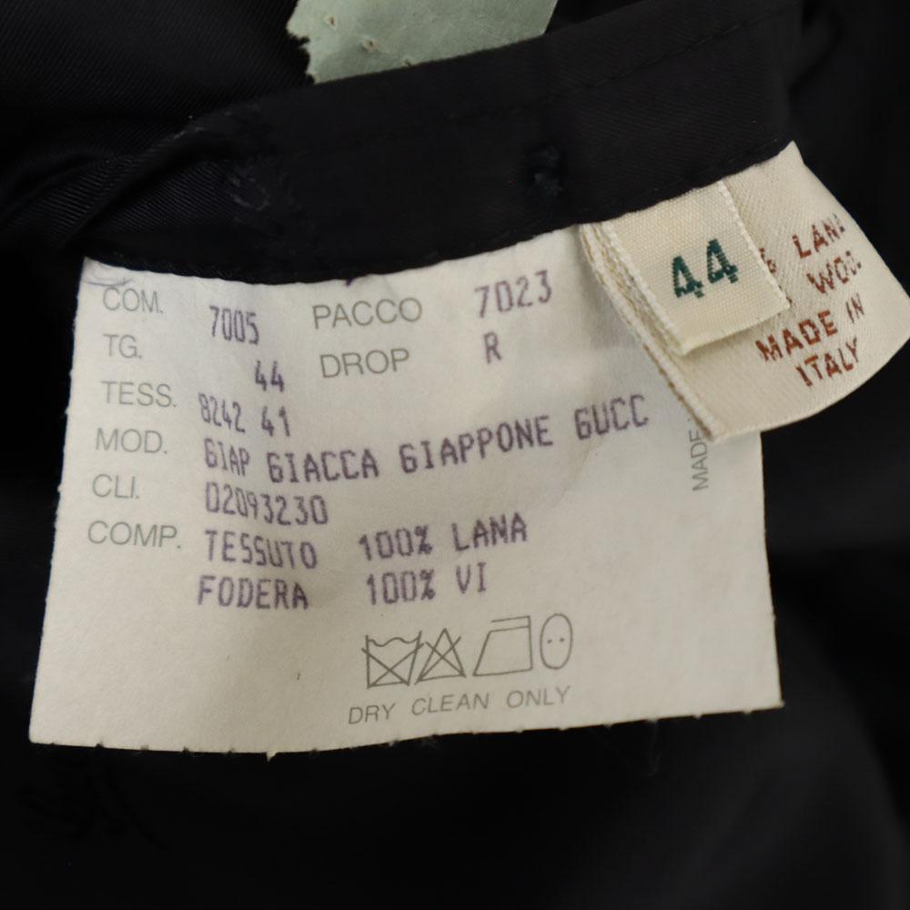 Gucci Made In Italy Wool Tailored Jacket 44 Black Men's Used