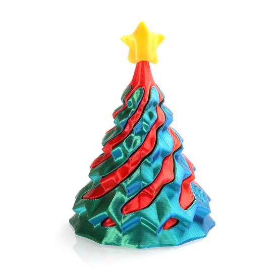3D Printed Spiral Christmas Tree Toy Impossible Passthrough Sculpture Vortex Thread Illusion Stress Relief Kids Adults Mini Spiral Cone Fidget Toy