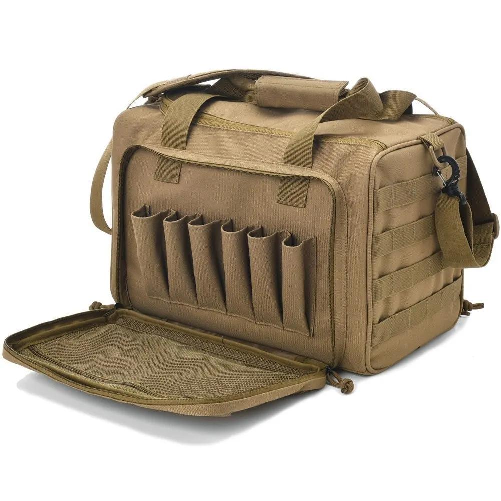 Sports Bag, Shooting Range Bag Tactical Storage Bag Men's Multifunctional Bag Shoulder Bag, Outdoor Hunting, Camping, Hiking Bag
