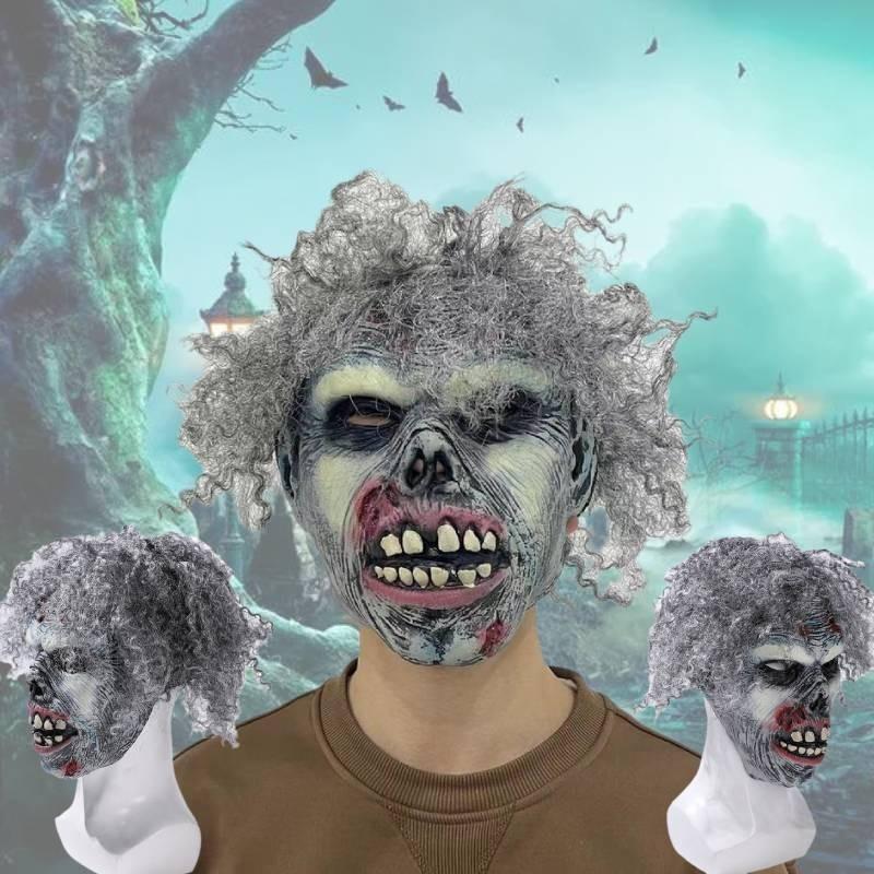 Mask Zombies Latex Halloween Prop Cosplay Accessories Decor Haunted Room Escape