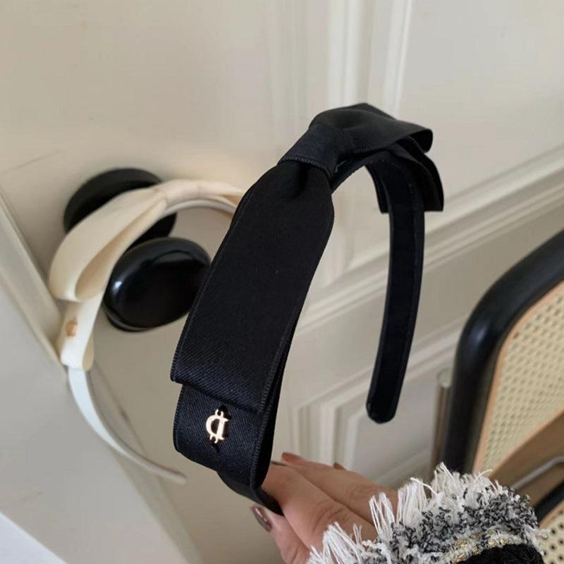 Korean Fabric Double Bow Headband for Women New Fashion Simple Hair Wash Hairband Ladies Headwear Hair Accessories