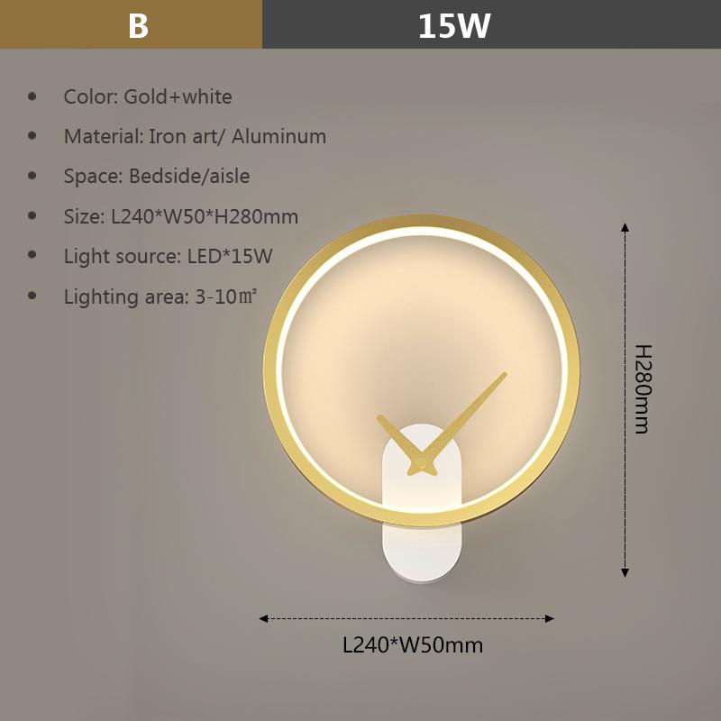 Modern LED Wall Lamp For Living Study Room Bedroom Bedside Lights Gold Black Minimalist Staircase Decorative Sconce Fixtures