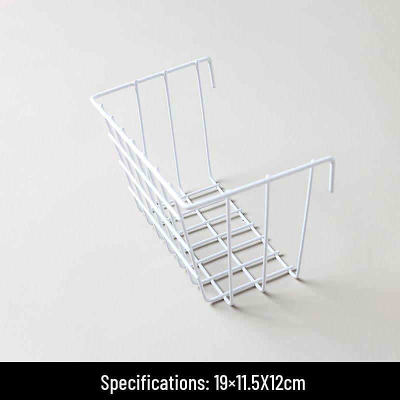 Wire Mesh Grid Hanging Storage Basket for Bathroom and Kitchen Organization