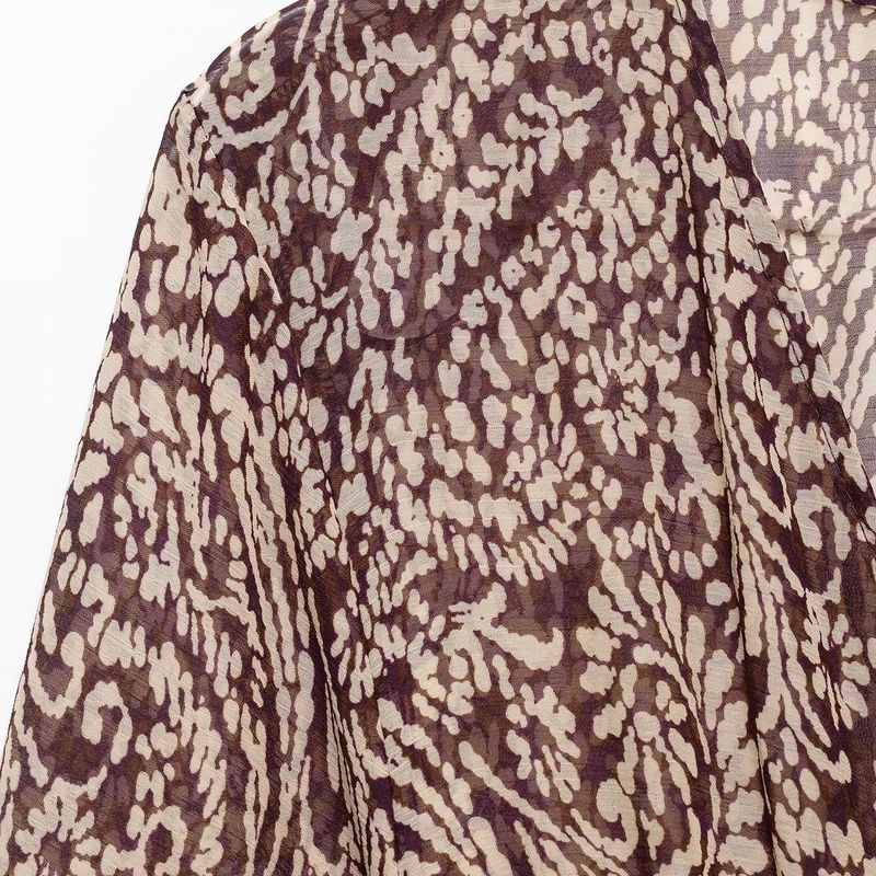 Kaslead New Arrival Women's Clothing Fashion Style Fashion Laminated Decoration Print Midi Skirt Dress 3564054