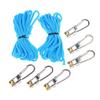 Lock Buckle Rope With Roller Tensioner 2 Roll Cord 6 Hooks Heavy-Duty Umbrella Cord Adjusters Quick Adjust Cam Technology