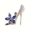 Red High Heel Brooch Pin for Women - Brooch with Scarf Clip, Fashion Statement Versatile Accessory for Coat Bag