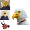 Rolig djurhuvudbonad för Halloween Cosplay Latexmaterial Olika designer Perfekt för utklädning Roliga rekvisita Karaktärer)