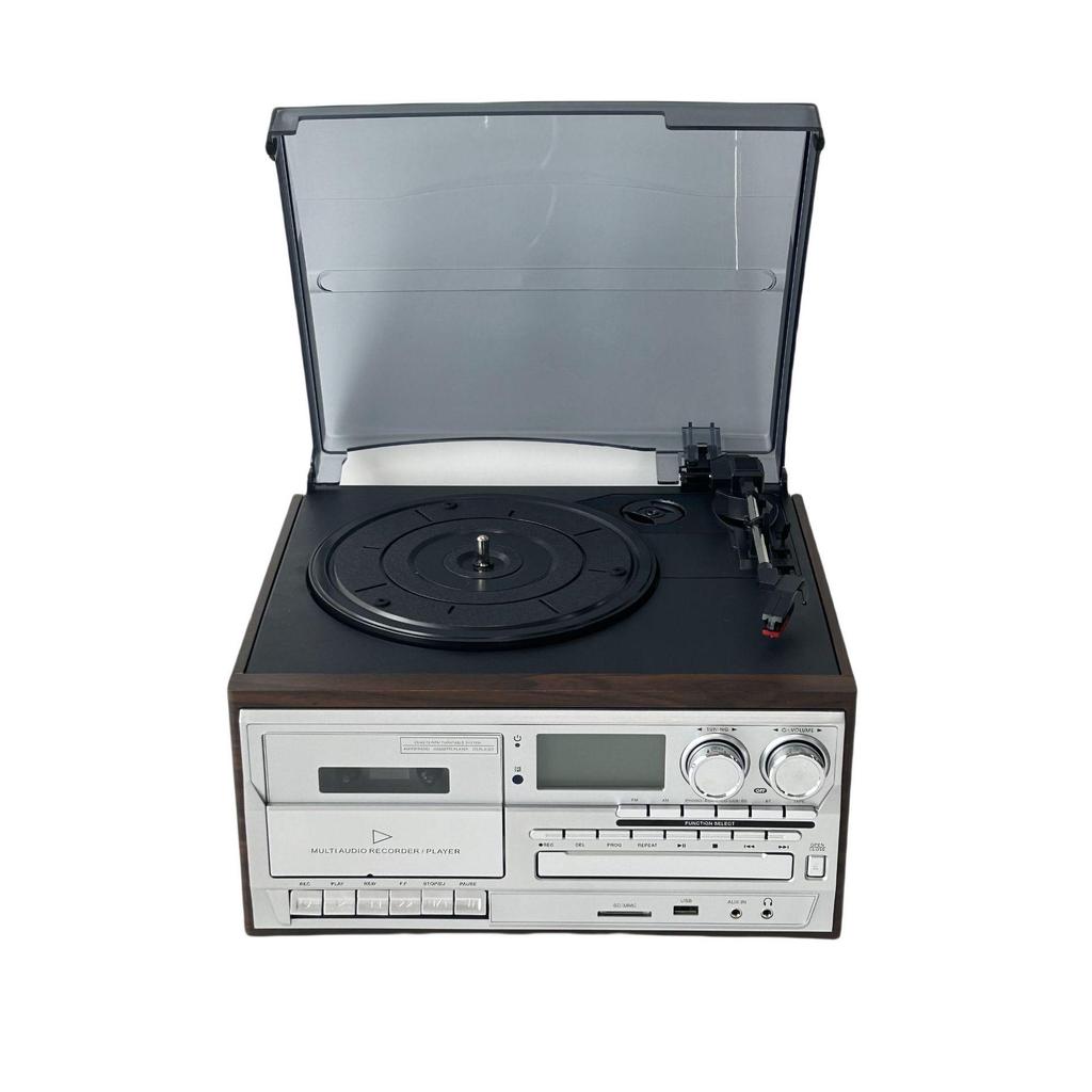 Multifunctional Retro Vinyl Record Player & Bluetooth Speaker with High-Fidelity Sound