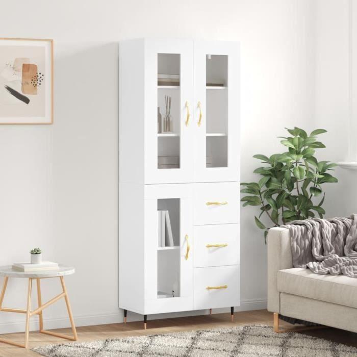 VidaXL Highboard White 69.5x34x180 Cm Engineered Wood 3198577