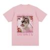 Freak Level Infinite Funny Cat Meme T-shirt Kitten Lover Gift Men Women Short Sleeve T-shirts Casual Cotton Oversized Tee Shirt