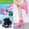 Four Seasons Candy Color Non-Slip Women's Rain Boots - Thickened Rubber Summer Shoes