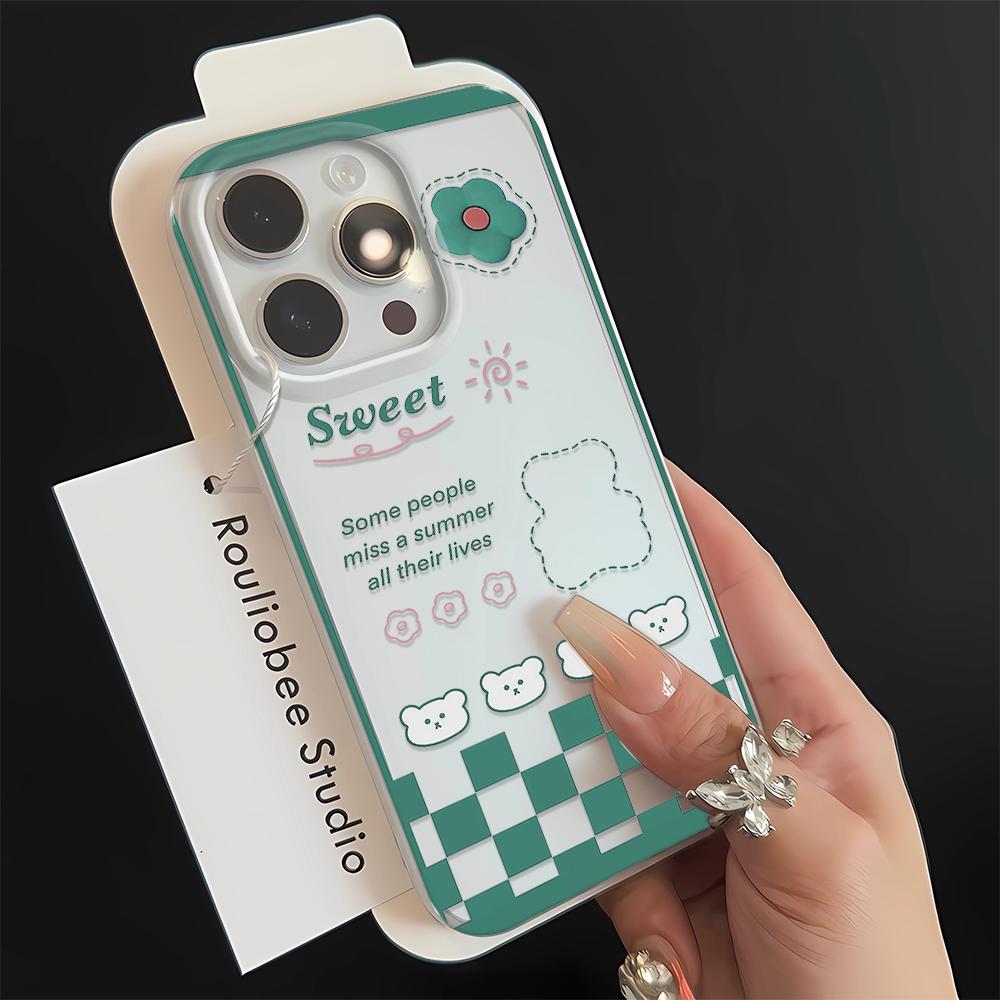 Personality tag For iPhone 16 15 14 11 12 13 Pro Max XS XR 8 7 Plus Transparent Case Cover 16E