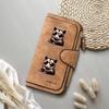 Cute Opossum Printed Long Wallet Fashion Casual Large Capacity PU Leather Credit Card Holder