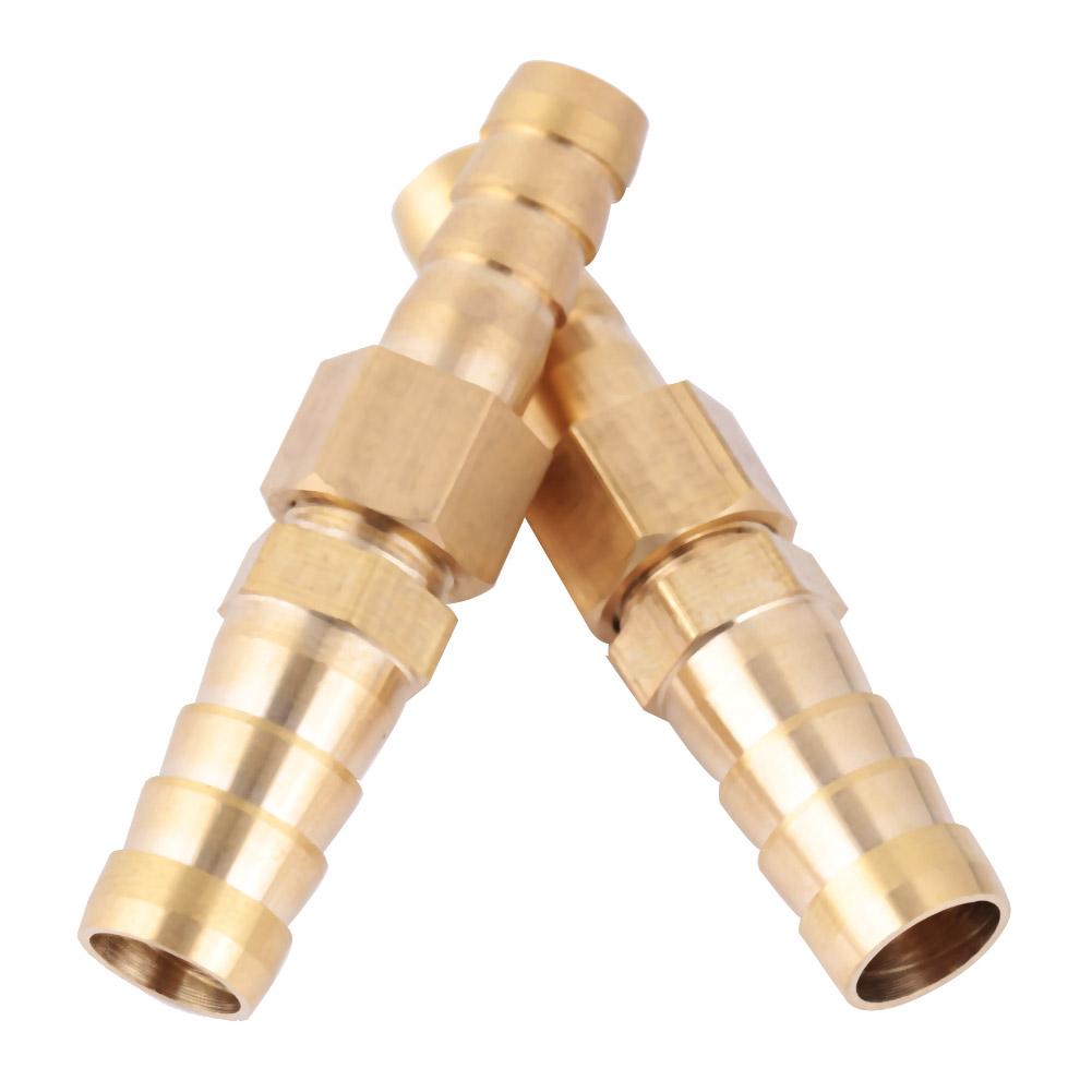 Brass Fitting Hose Barb Tail Reducer Reducing Plug Connector (8mm-8mm 4pcs)