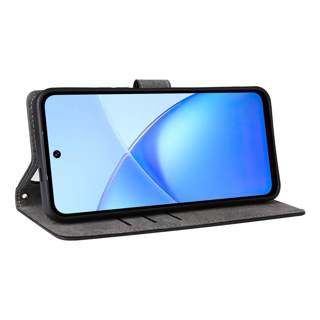 For Infinix Smart 10 Plus Case Wallet RFID Blocking PU Leather Phone Cover Stand with Strap
