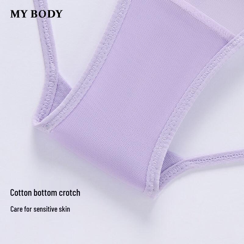 Mybody Women's Seamless Low-Waist Briefs with Bowknot