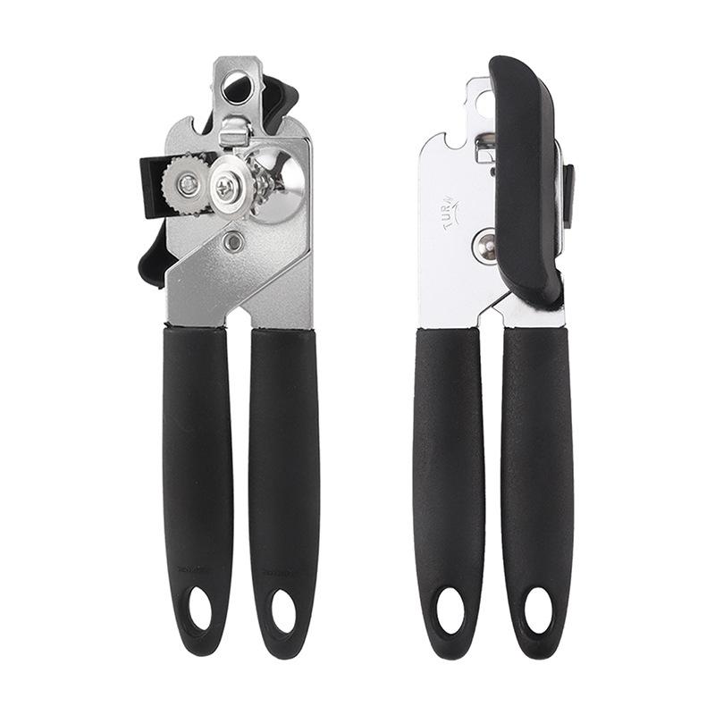 3 In 1 Multifunctional Manual Can Opener, Heavy Duty Stainless Steel Bottle Opener For Beer & Canned Food