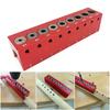 4-12mm Vertical Pocket Hole Jig 9-hole Self Centering Dowel Drill Guide Woodworking Positioner Locator Tool