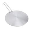 Stainless Steel Heat Diffuser Converter with Detachable Handle Round Induction Adapter Plate for Gas Stove Glass Cooktop