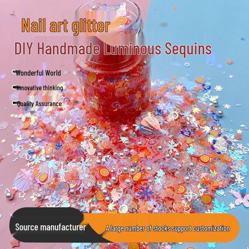 

50ml Luminous Nail Glitter & Quicksand Polymer Clay Phone Case Filler