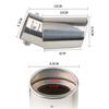 Car Exterior Parts Car Exhaust Muffler Tip Stainless Steel Round Pipe Silver Black Straight Bent Exhaust Tail Muffler Tip Pipe