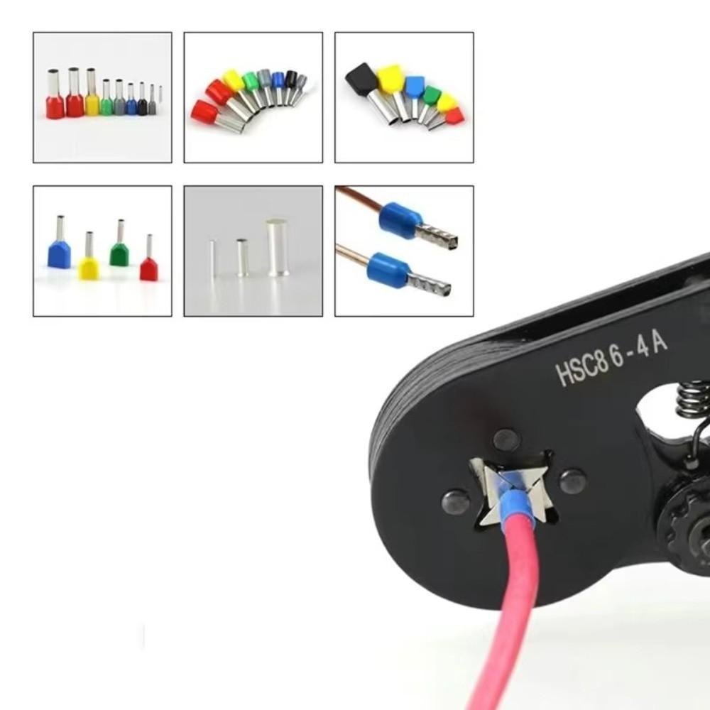 HSC8 6-4/6-6 Electrical Ferrules Tool Self-adjustable Ferrule Crimping Tool  for Household DIY Use