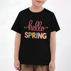 Easter Children's Neck Short Sleeve Print Top