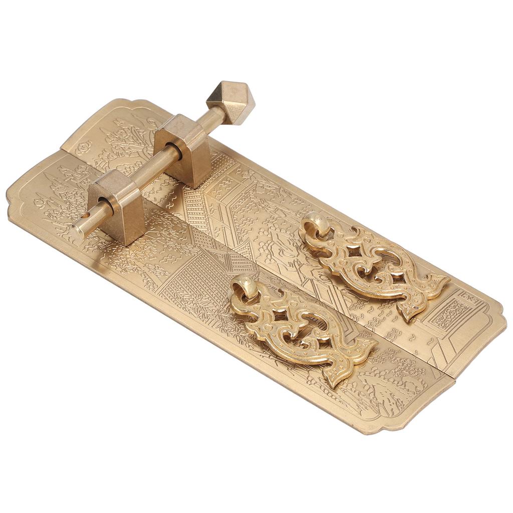 Cabinet Faceplate Retro Style Brass Material Landscape Character Pattern Decorative Cabinet Handles