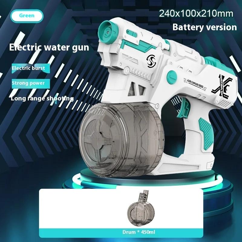 Large Capacity Automatic Water Gun Absorption Toy Long Rang Continuous Electric Water Gun Outdoor Beach Battle Children s Toys