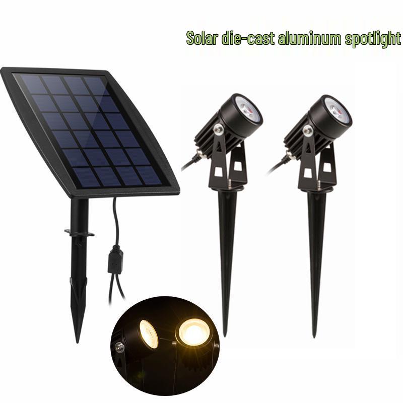 6W Aluminum Solar LED Spotlight for Garden and Outdoor Decoration