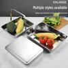 Japanese Style 316 Stainless Steel Rectangular Baking Tray