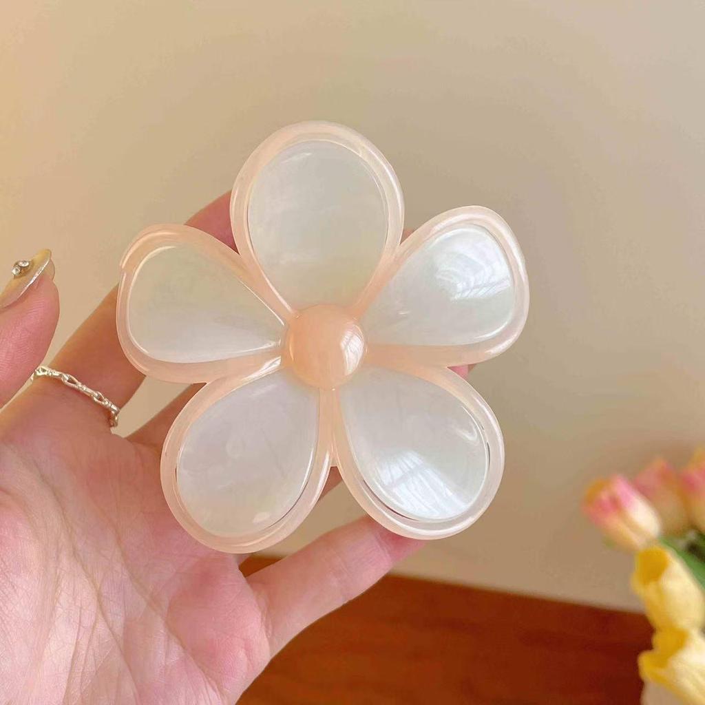 Koreanischer Eleganter Kürbisbogen Polka Dot Haarspange - Groß, Cremige Texturierte Hochsteckfrisur-Accessoire