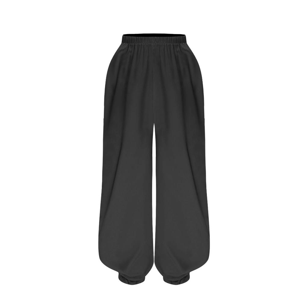 Dětská Kung Fu uniforma Oblečení pro bojová umění pro chlapce dívky Sada Tai Chi Wing Chun Elastický pas Jednobarevné kalhoty na vystoupení