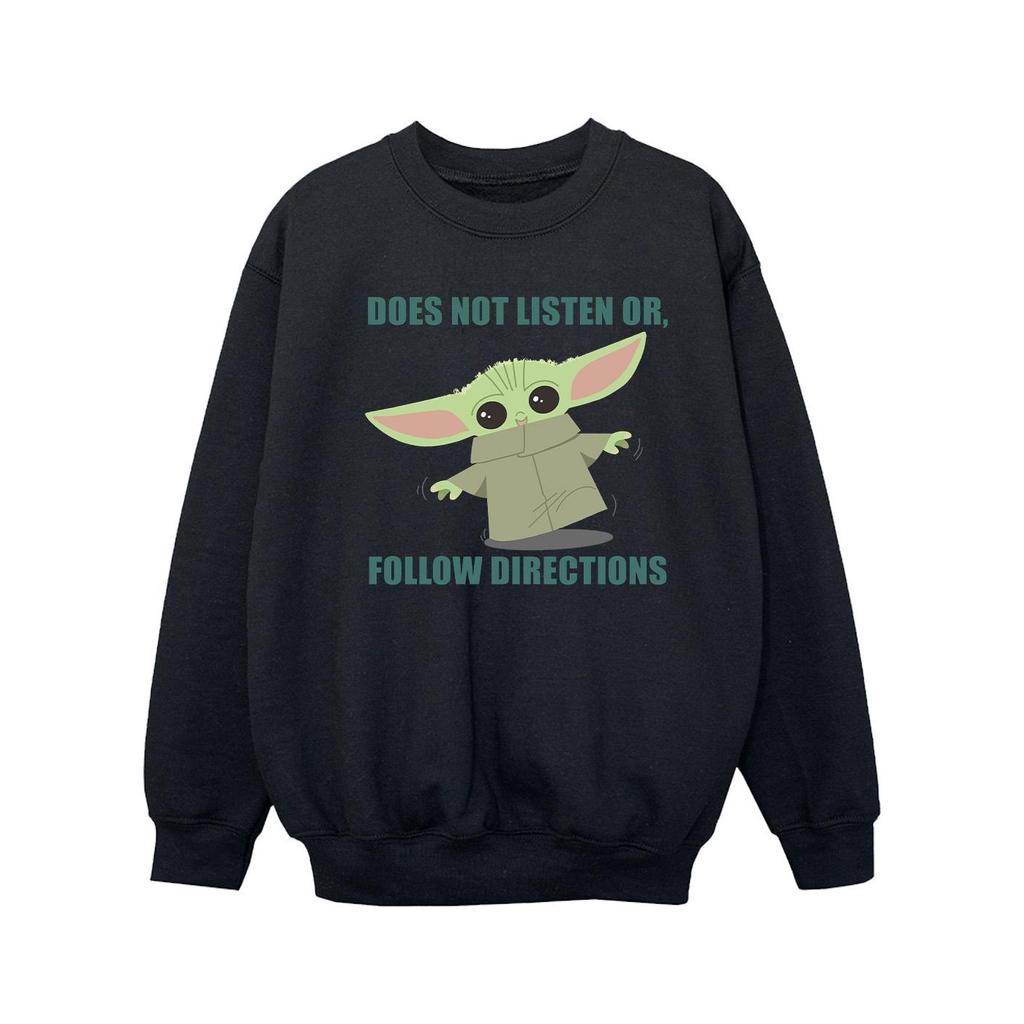 STAR WARS Girls The Mandalorian Grogu Does Not Listen Sweatshirt