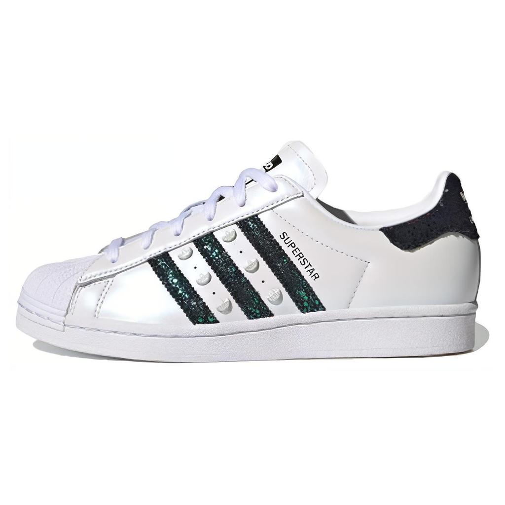 adidas Superstar White Black Splatter Women's H04237