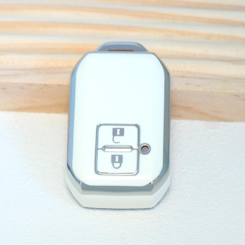 Fashion TPU Car Remote Key Case Cover Shell For Suzuki Ertiga Swift Wagon R 2 Button Protected Holder Keyless Fob Accessories