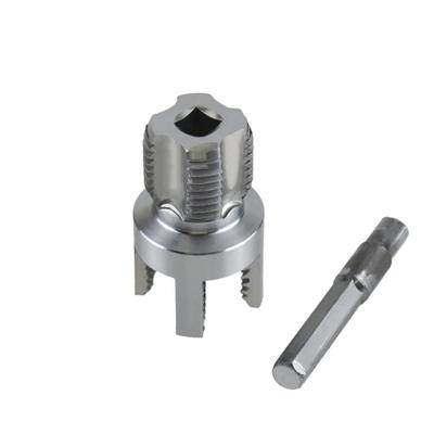 Abridor de Furo Interno para Tubo de Água 1/2'' 3/4'' Furadeira Elétrica Ferramenta de Rosqueamento Sextavada Abridor de Rosca Interna para Tubo de Plástico