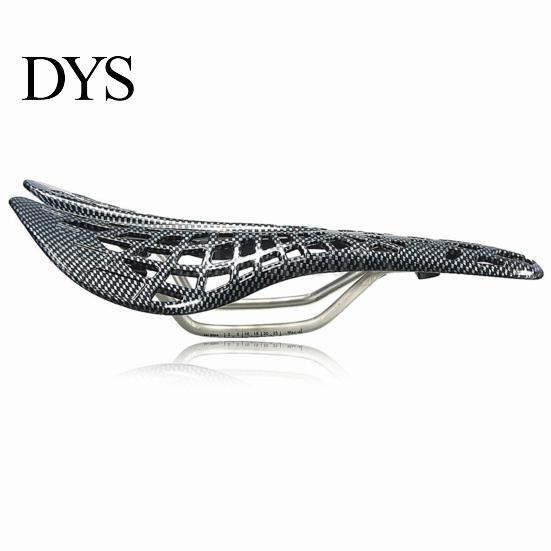 Bike Seat Cushion High Stability Stainless Steel Stand Saddle Carbon Fiber Racing Bicycle Riding Spider-web Hollow for Outdoor Cycling