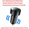 QC 3.0 Dual USB Car Charger 12V 24V Waterproof 18W Fast Charging Marquee Light LED Voltmeter ON OFF Switch Color Display Car-charger Adapter