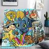 Toothless Night Fury Print Flannel Blanket, Ultra Soft High Quality All Seasons Warm Throw, Home Decor Cozy Blanket, Perfect Christmas Gift