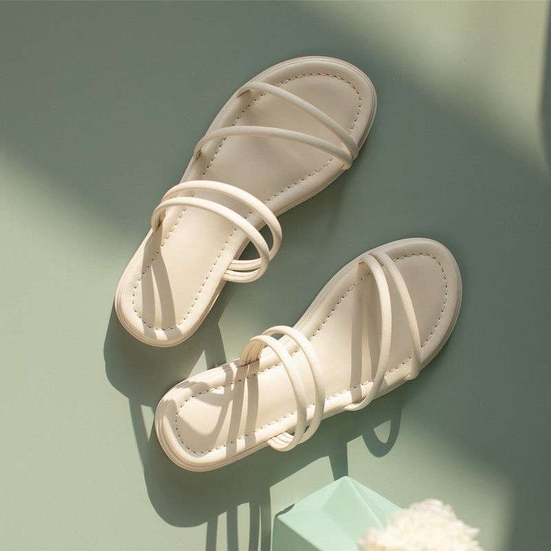 Sandals Fairy Fairy Wind 2025 Summer New Outer Wear Korean Version Versatile Student Women Flat Roman Sandals