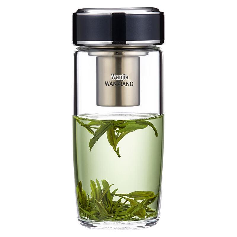 WANXIANG TU55 370ml Antibacterial Glass Water Bottle