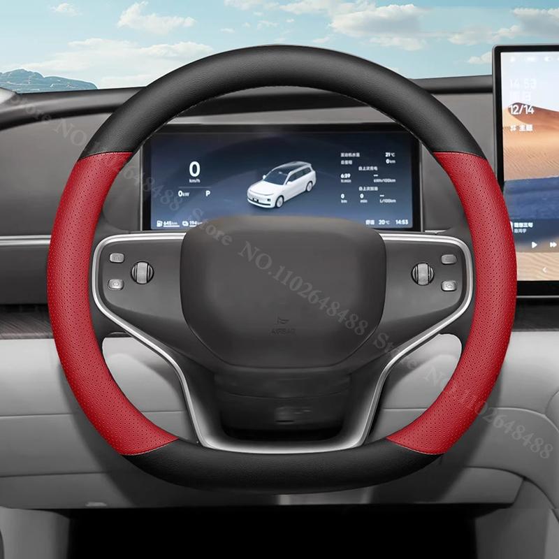 

For Leapmotor D19 2026 2026 Car Steering Wheel Cover Nappa Leather Ultra-thin Anti Slip Auto Handle Covers Interior Accessories