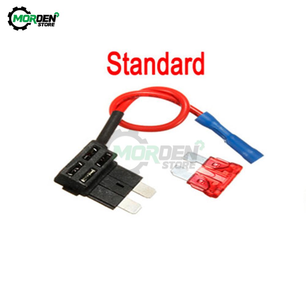 11V Car Fuse Holder Add-A-Circuit TAP Adapter Micro Mini Standard ATM APM Blade Auto Fuse with 11A Blade Car Fuse Replacement