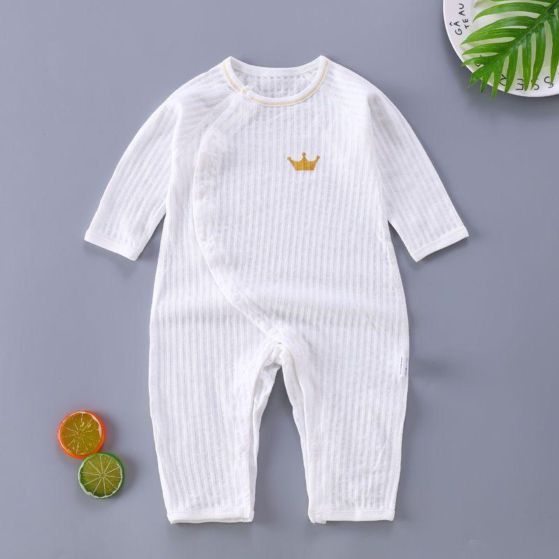 Pure Cotton Baby Romper - Soft, Skin-Friendly, Long Sleeve Pajamas for Newborns