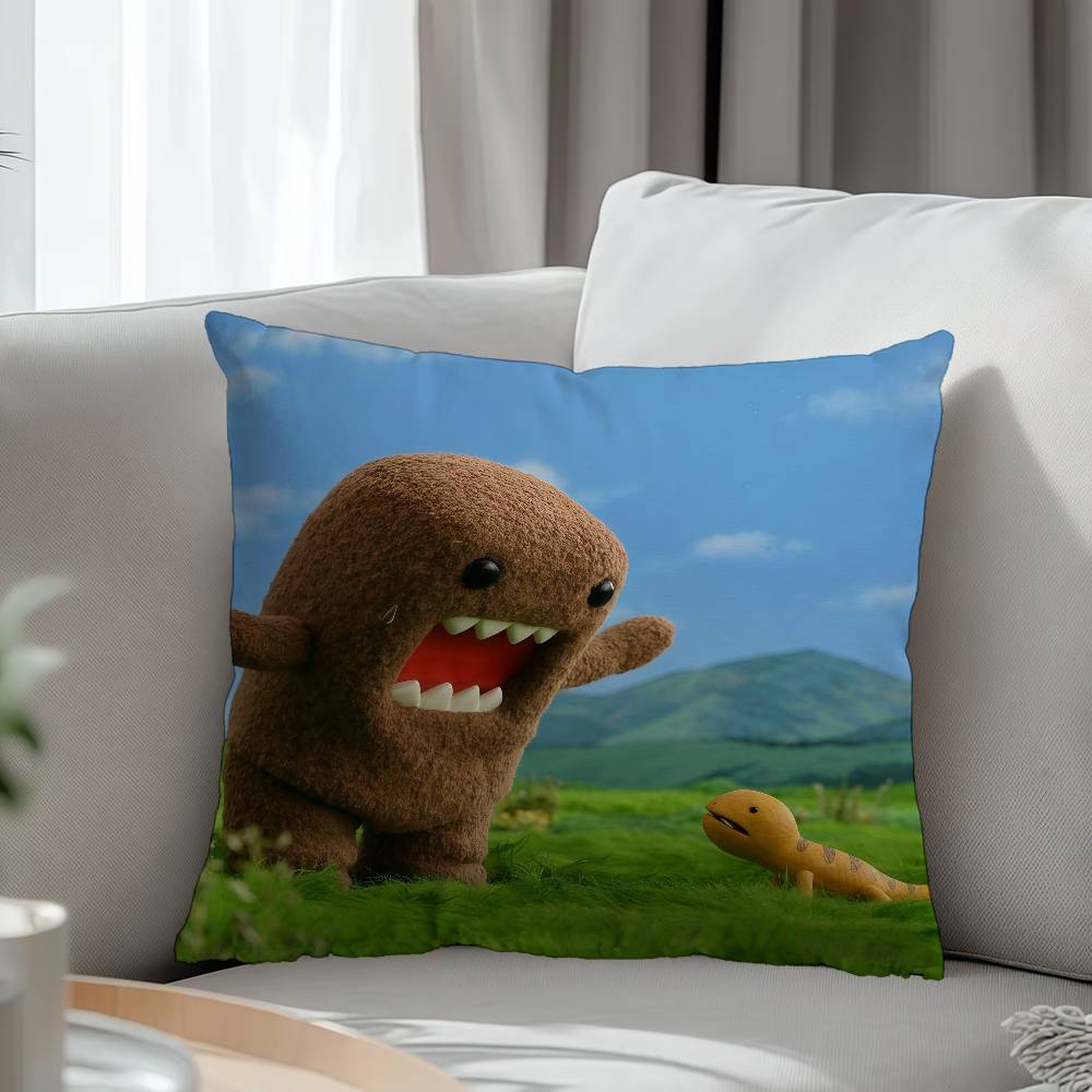 Cute Domo-Kun Pillowcase Toon Gift Cushion Cover Bedroom Home Sofa Chair Seat Decor Pillow Case