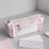 Cute Big Capacity Pencil Case Multi-Layer Large Pencil Pouch High Aesthetic Lace Stationery Storage Bag Pencil Pouch For Office
