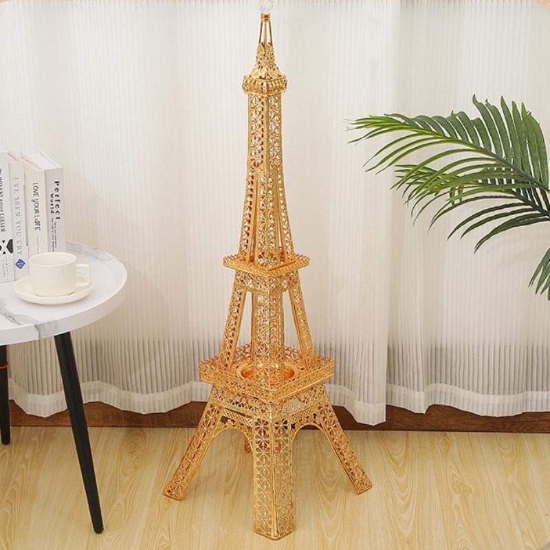 

102cm Eiffel Tower High-end Hollow Iron Incense Burner Metal Wedding Home Decor Ornaments Sandalwood Fragrant Stove Holder