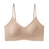Rabbit ear cup cool feeling seamless women show small and thin sports thin shoulder straps jelly glue soft support bra