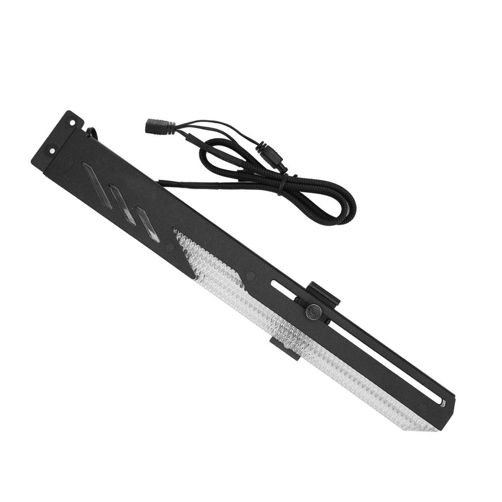 GPU Support Bracket ARGB 3Pin 4Pin Sliding Adjustable Easy Installation GPU Holder for Desktop Graphic Card